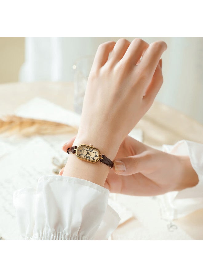 Julius Women's Watch - Oval Vintage Quartz Student Watch, Luxury Niche Design, Women's Day Gift - Image 1