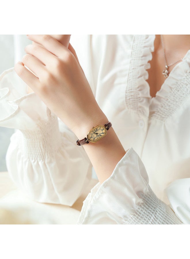 Julius Women's Watch - Oval Vintage Quartz Student Watch, Luxury Niche Design, Women's Day Gift - Image 5