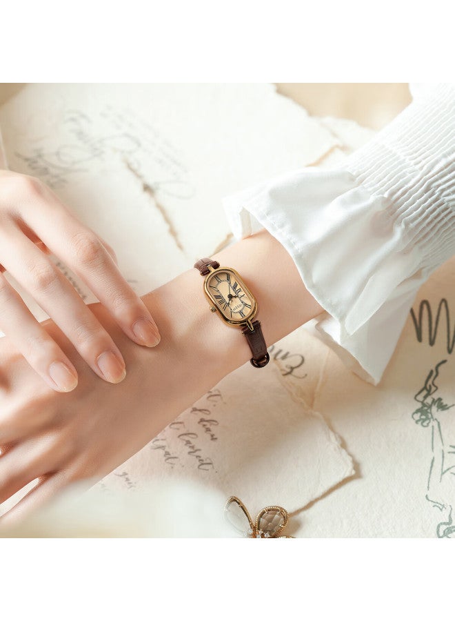 Julius Women's Watch - Oval Vintage Quartz Student Watch, Luxury Niche Design, Women's Day Gift - Image 2