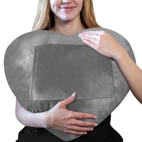 Zomaple Heart Pillow for Recovery After Open Heart Surgery Shock Absorbing Cardiac Cough Relief  Mastectomy Hysterectomy Abdominal Surgery Post op Care  Gel Pack Included Must Have Gifts  Items