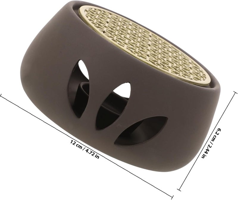 DOITOOL Japanese Style Teapot Warmer Candle Holder Set with Heat Lamp for Candles and Cauldron Stand, Glass Tea Heater Base for Home and Office Tea Accessories - Image 2