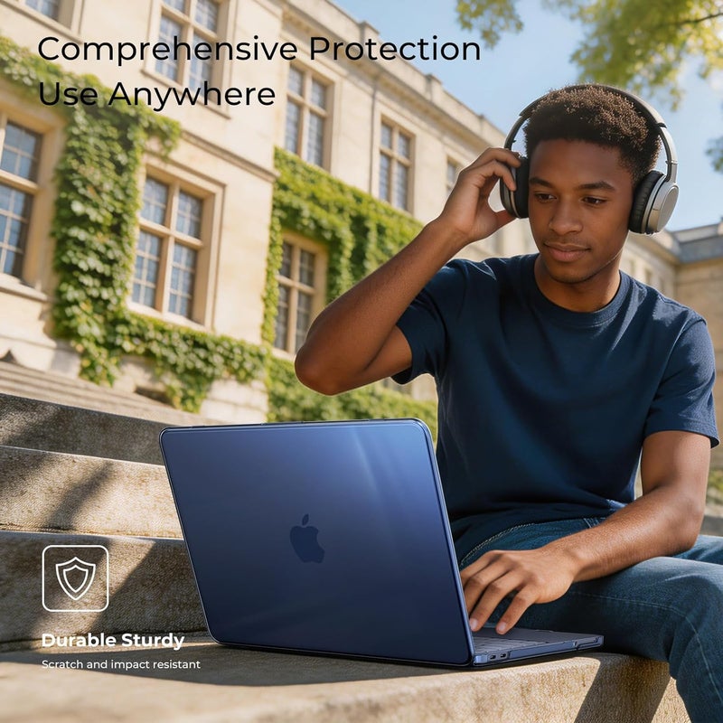 Compatible with Apple 2026 MacBook Neo Case 13 inch Mac Laptop A3404 with A18 Pro Chip & 13" Liquid Retina Display, Transparent Hard Shell, Plastic Hard Shell Cover Smooth Skin-Crystal Indigo - Image 5