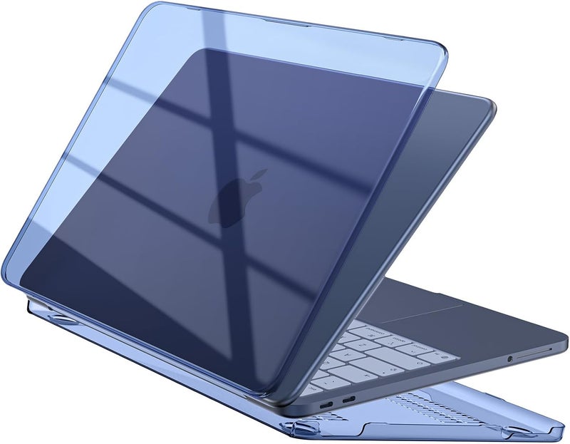 Compatible with Apple 2026 MacBook Neo Case 13 inch Mac Laptop A3404 with A18 Pro Chip & 13" Liquid Retina Display, Transparent Hard Shell, Plastic Hard Shell Cover Smooth Skin-Crystal Indigo - Image 1