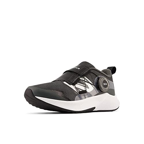 New Balance FuelCore Reveal V4 Boa Sneaker, Blacktop/Black/Silver Metallic, 10.5 US Unisex Little Kid - Image 5