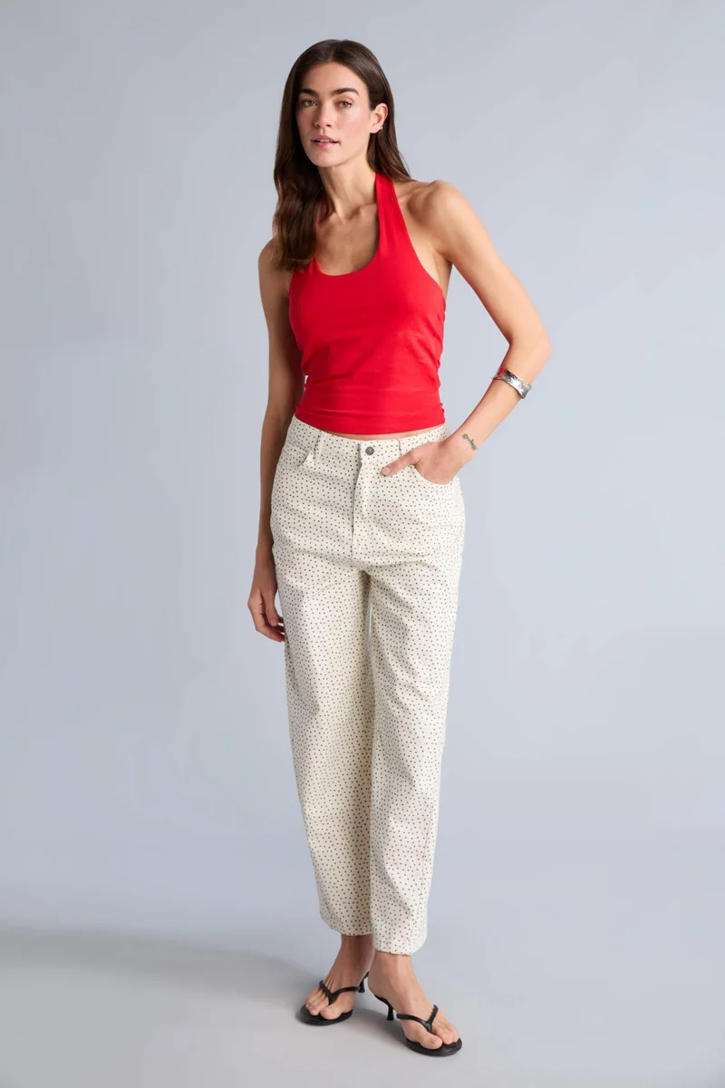 ديفاكتو Slim Fit Halter Collar Tank Top