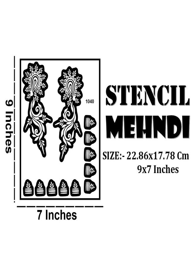 ORDERSHOCK Attractive Hand Mehndi Stencil Sticker with Detailing For New Look - Image 2