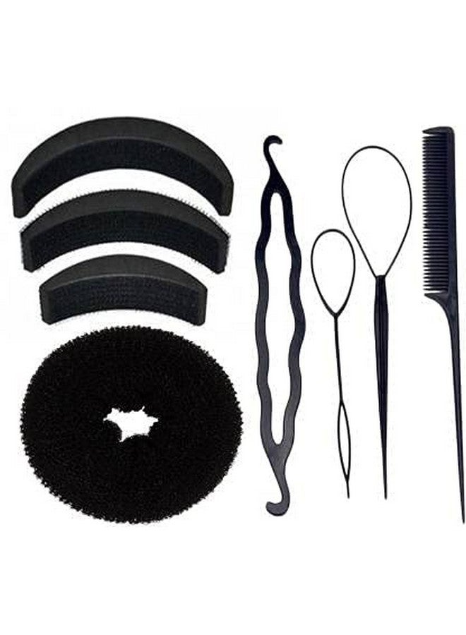 advancedestore Professional Braids Tools/Hair Styling Kits For girls and Women Hair Accessories -(1_DONUT_SET_OF_8) - Image 1