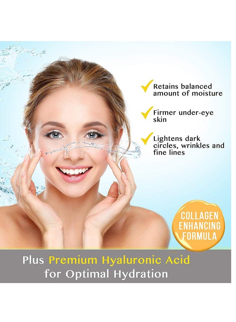 Felico Under Eye Patches, 30 Pairs Gold Eye Mask, Eye Gel Pads With Collagen Treatment for Reducing Dark Circles, Lighten Wrinkles Anti-Aging Moisturizing, Fine Lines Eye Bags Puffiness for Women Men - Image 3