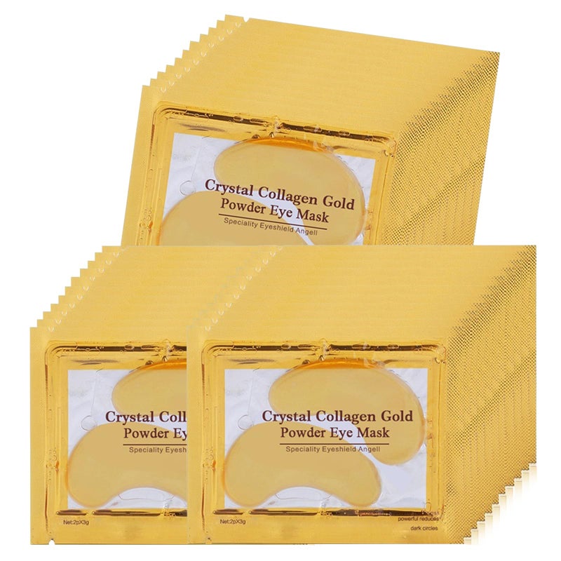 Felico Under Eye Patches, 30 Pairs Gold Eye Mask, Eye Gel Pads With Collagen Treatment for Reducing Dark Circles, Lighten Wrinkles Anti-Aging Moisturizing, Fine Lines Eye Bags Puffiness for Women Men - Image 1