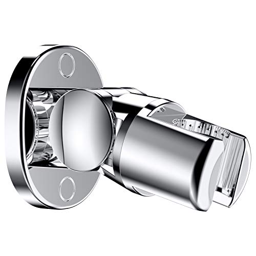 Gelme Nutri Shower Head Holder Wall Mounted, Screw Mounted Shower Spray Holder, Adjustable Handheld Shower Head Bracket, Shower Holder for Universal Wall Bathroom with Wall Anchors and Screws (Chrome Polished) - Image 1