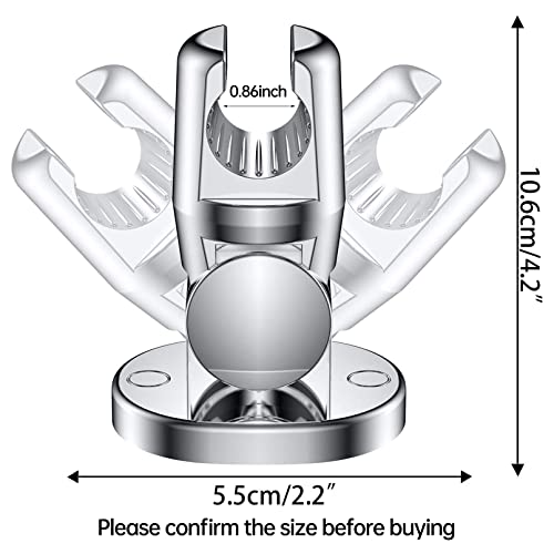 Gelme Nutri Shower Head Holder Wall Mounted, Screw Mounted Shower Spray Holder, Adjustable Handheld Shower Head Bracket, Shower Holder for Universal Wall Bathroom with Wall Anchors and Screws (Chrome Polished) - Image 4