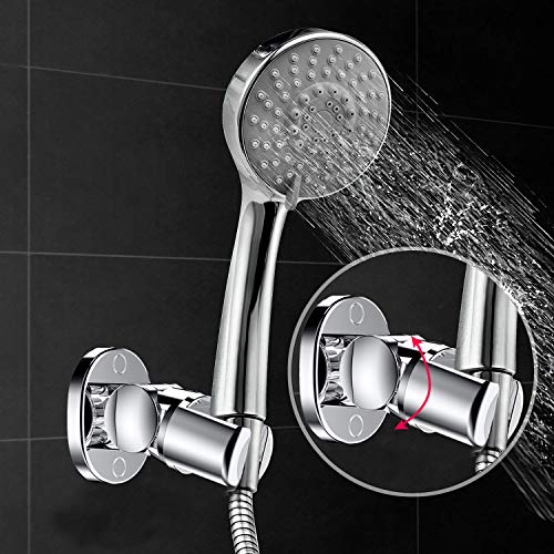 Gelme Nutri Shower Head Holder Wall Mounted, Screw Mounted Shower Spray Holder, Adjustable Handheld Shower Head Bracket, Shower Holder for Universal Wall Bathroom with Wall Anchors and Screws (Chrome Polished) - Image 5