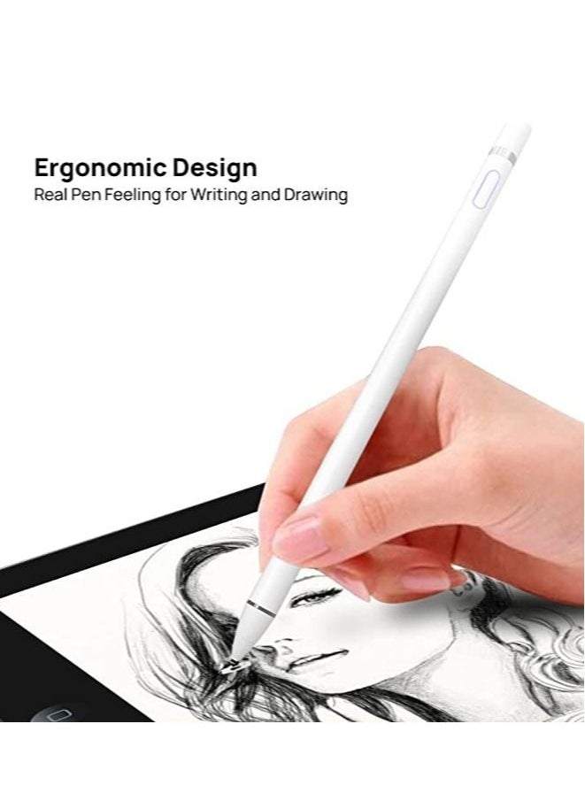 ELTRAZONE - Stylus Pen for iPad Apple Pencil for iPad 9/8/7/6/5/4/3/2 Pro 12.9/11/10.5/9.7 Air 5/4/3/2 Mini 6/5/4 Alternative 2nd 1st Generation Stylus Pens for Touch Screens - Image 1