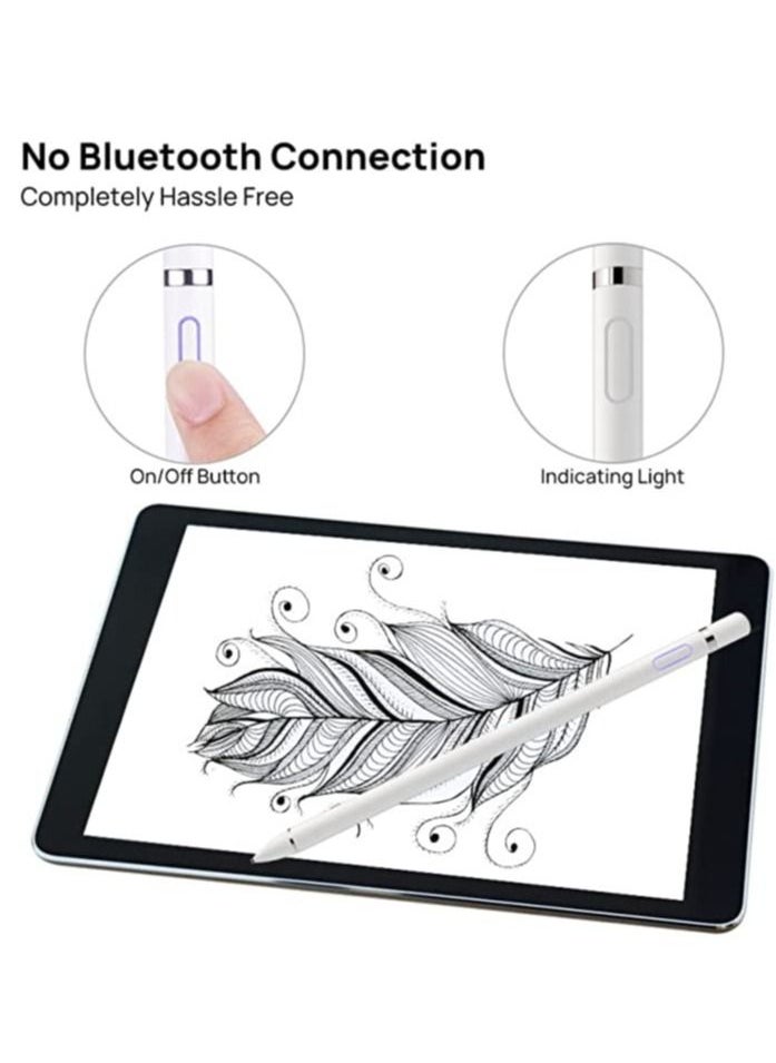 ELTRAZONE - Stylus Pen for iPad Apple Pencil for iPad 9/8/7/6/5/4/3/2 Pro 12.9/11/10.5/9.7 Air 5/4/3/2 Mini 6/5/4 Alternative 2nd 1st Generation Stylus Pens for Touch Screens - Image 1