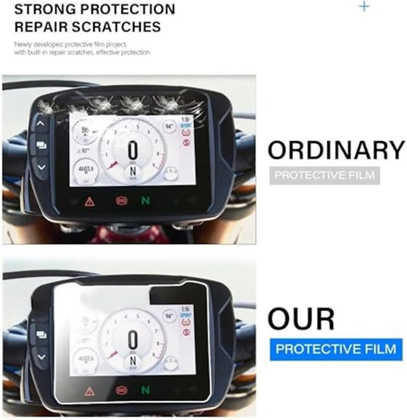 QASULER Motorcycle Dashboard Screen Protector - Image 4