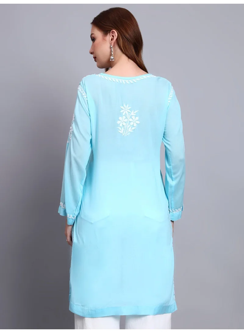 الايا كورتي مودال مطرز يدويًا بشيكانكاري للنساء