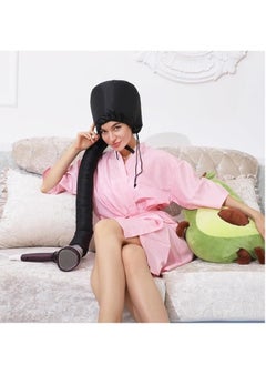 Generic Hair Dryer Bonnet, Portable Household Hair Dryer Cap Professional Salon Hooded Adjustable Upgraded Soft Deep Conditioning Hair Drying Styling Heat Cap Hair Dryer Bonnet (1pc, BLACK)  - Image 3