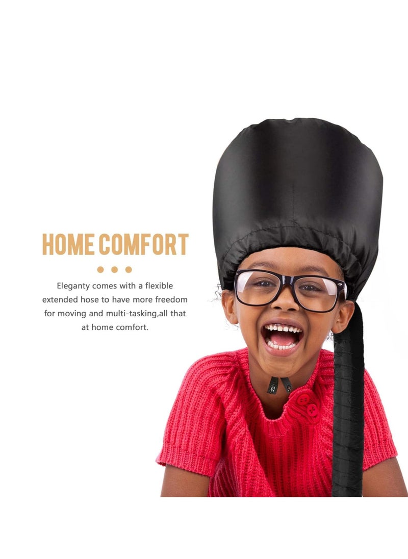 Generic Hair Dryer Bonnet, Portable Household Hair Dryer Cap Professional Salon Hooded Adjustable Upgraded Soft Deep Conditioning Hair Drying Styling Heat Cap Hair Dryer Bonnet (1pc, BLACK)  - Image 4