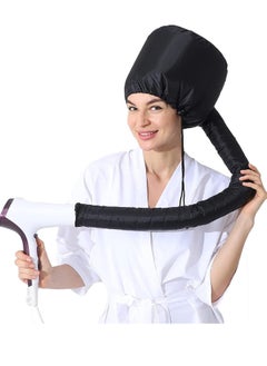 Generic Hair Dryer Bonnet, Portable Household Hair Dryer Cap Professional Salon Hooded Adjustable Upgraded Soft Deep Conditioning Hair Drying Styling Heat Cap Hair Dryer Bonnet (1pc, BLACK)  - Image 1