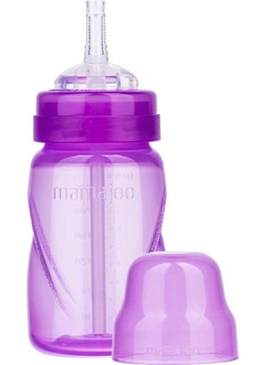 Mamajoo Glass with Straw 270 ml / Purple  - Image 1
