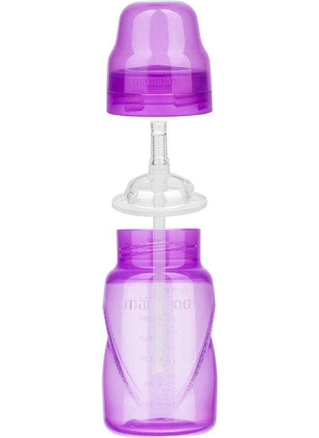 Mamajoo Glass with Straw 270 ml / Purple  - Image 5