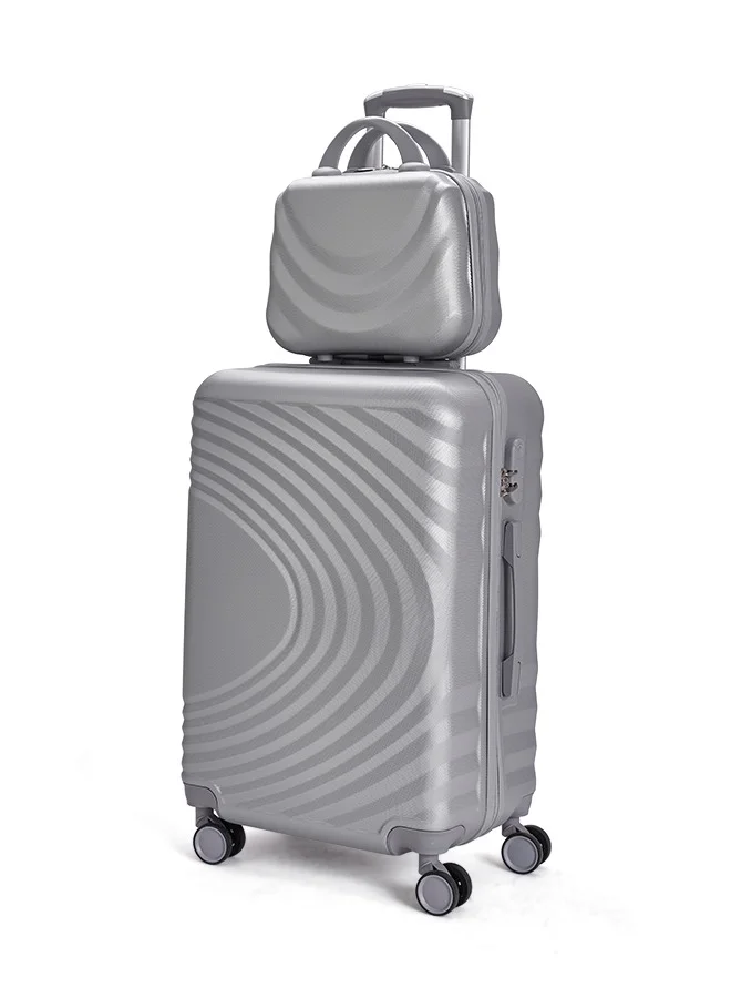 LIMRA Travel Bags From limra it consists of 5 luggage bags with a modern design and a solid silver color