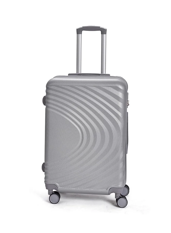 LIMRA Travel Bags From limra it consists of 5 luggage bags with a modern design and a solid silver color