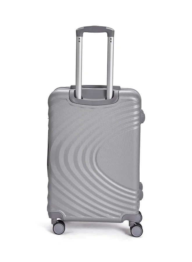 LIMRA Travel Bags From limra it consists of 5 luggage bags with a modern design and a solid silver color