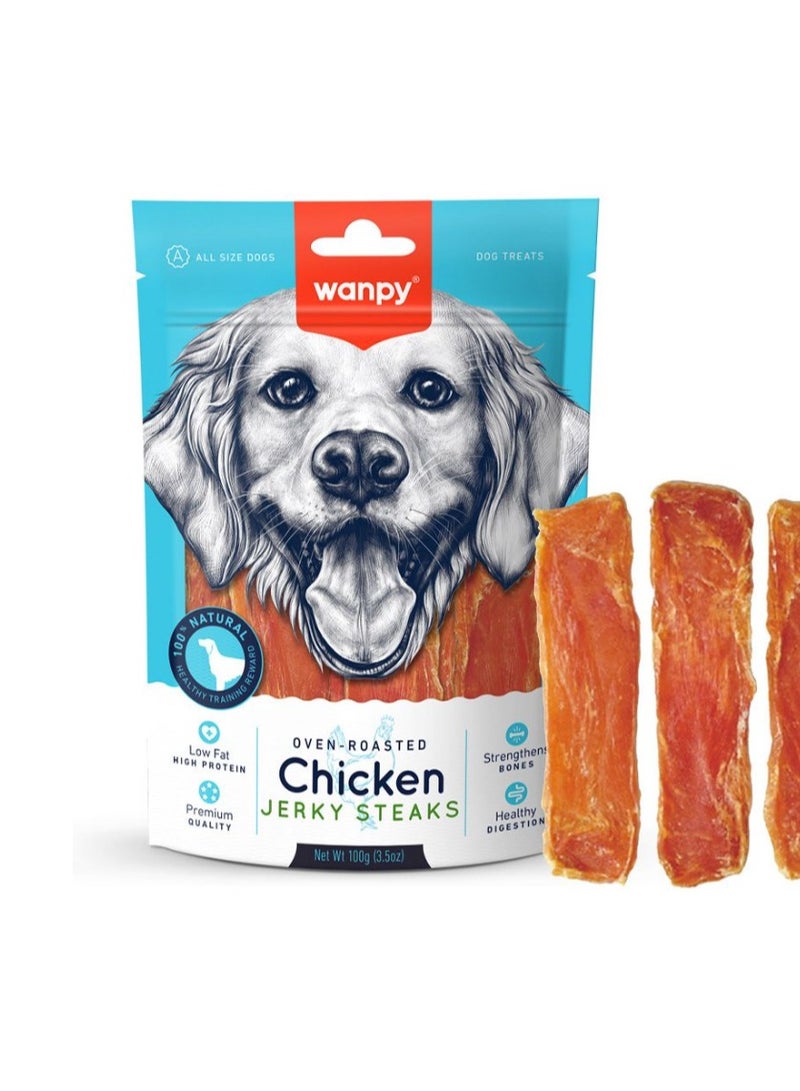 Wanpy - Chicken Jerky Steaks 100g
