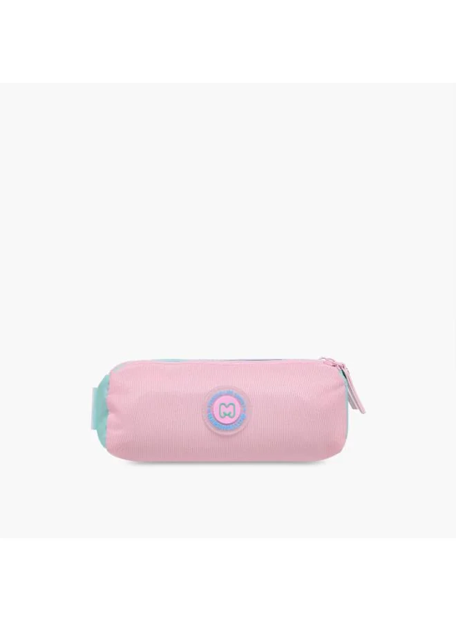 مارشملو MARSHMALLOW Logo Applique 2-Compartment Pencil Pouch with Zip Closure