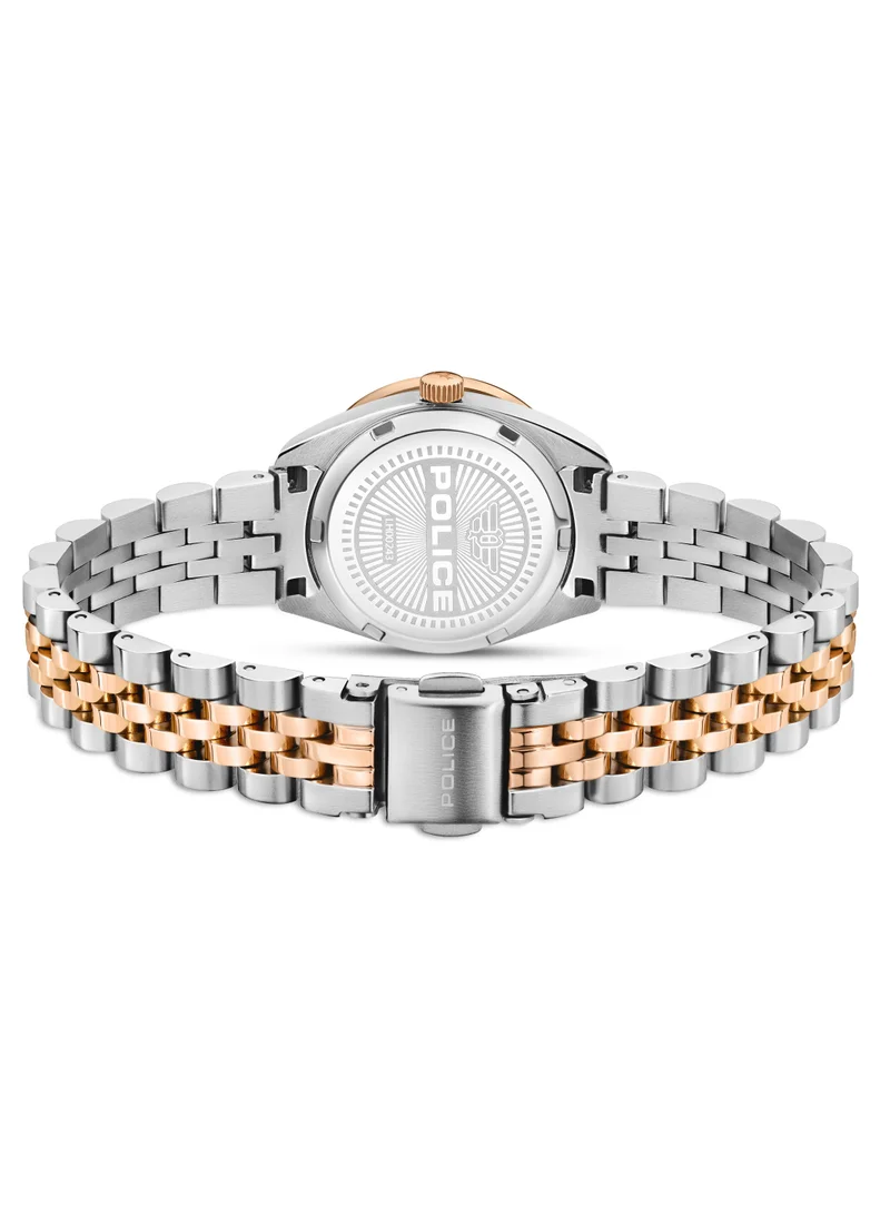 POLICE Devote 28mm Women's Analog Watch with Two-tone Stainless Steel Bracelet