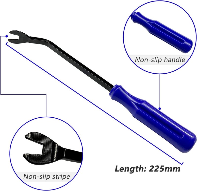XLSFPY Auto Trim Rivet Removal Tool Kit, Fastener Car Panel Door Interior Window Tool, Auto Clip Fastener Remover Pry Tool, Clip Puller Rivet Removal Tool - Image 3
