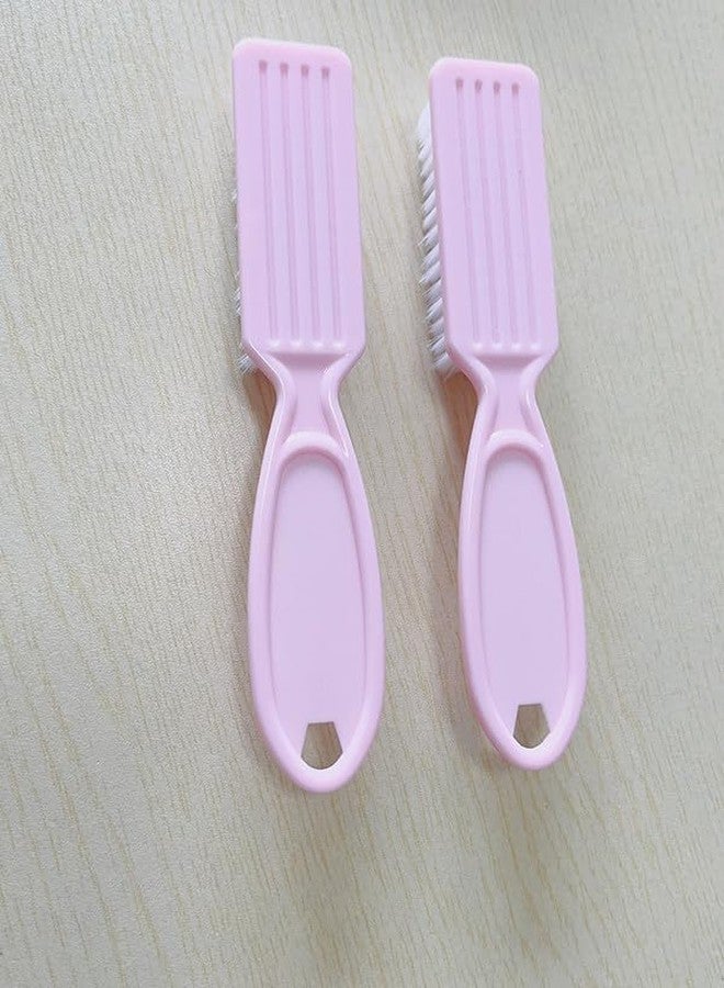 SQULIGT 6Pcs Nail Brush for Cleaning Fingernails, Handle Grip Cleaning Brush for Nail and Toenail, Nail Dust Brush Manicure Pedicure Tools Scrubbing Brush Women Men Home Salon(Pink) - Image 5