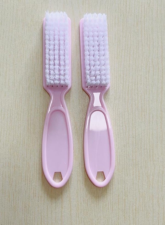 SQULIGT 6Pcs Nail Brush for Cleaning Fingernails, Handle Grip Cleaning Brush for Nail and Toenail, Nail Dust Brush Manicure Pedicure Tools Scrubbing Brush Women Men Home Salon(Pink) - Image 4