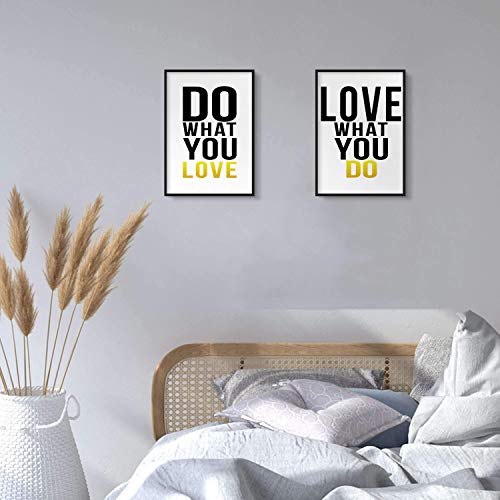 YUMKNOW Inspirational Wall Art for Bedroom - Motivational Posters for Office, Unframed Set of 4, 8x10, Positive Quotes for Teen Boy Girls Bedroom Bathroom, Pictures for Living Room Decor, Black Gold - Image 5