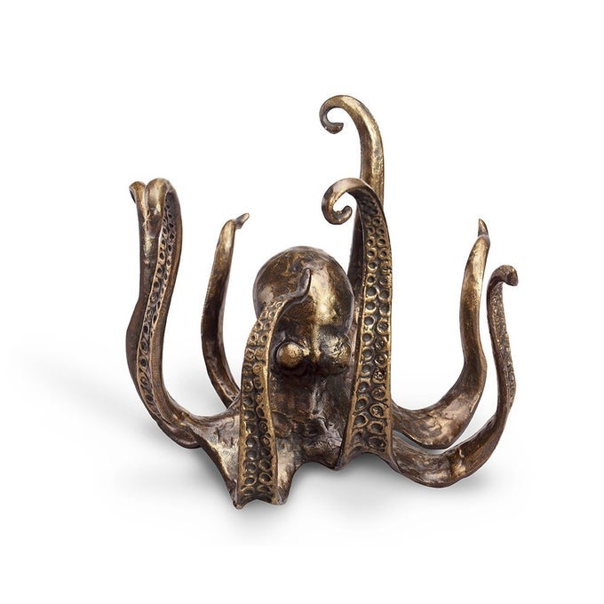 LARGE DECORATIVE CAST IRON OCTOPUS TABLE TOPPER STATUE