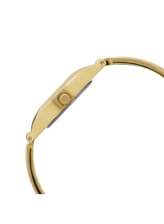 Sonata ساعة أنالوج نسائية 8114YM06 - قرص شامباني، حزام من الفولاذ المقاوم للصدأ بلون ذهبي، حركة كوارتز، مقاومة للماء حتى 3 ATM، ساعة أنيقة وجاهزة كهدية - Image 3