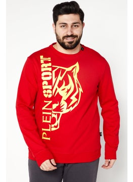 Men Sportswear Fit Training Sweatshirt, Red