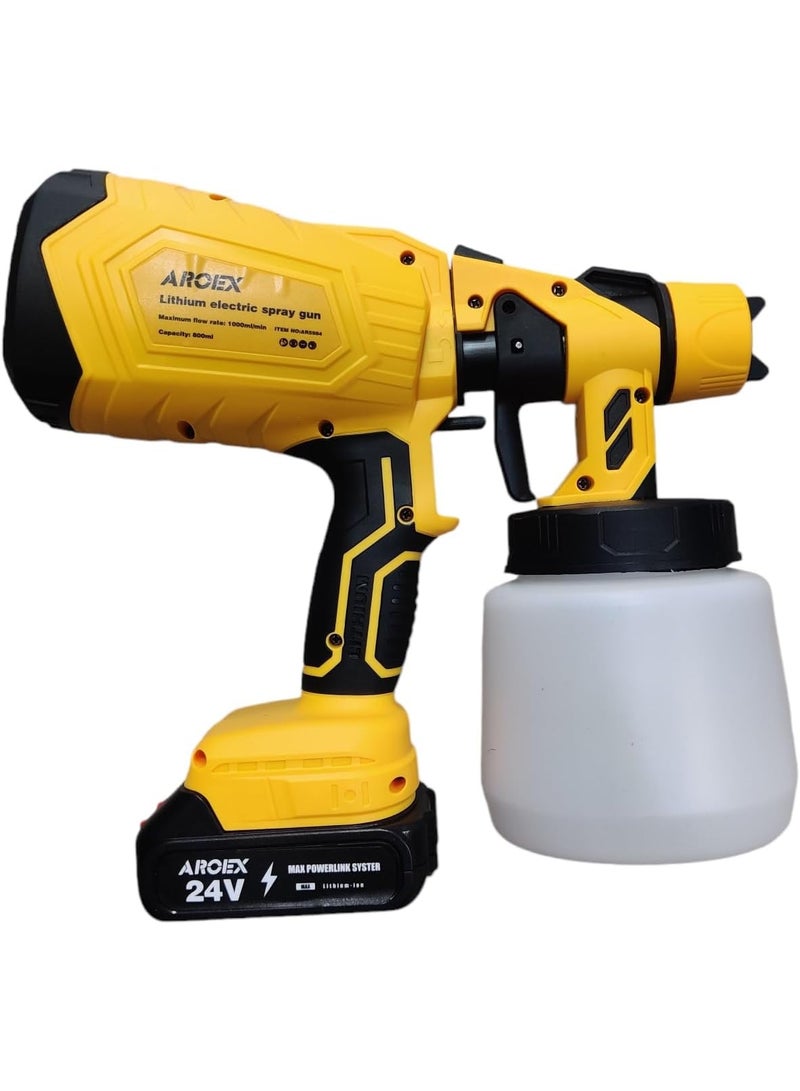 Spray paint machine with 2 battery lithium 1000 ml from AROEX - Image 2