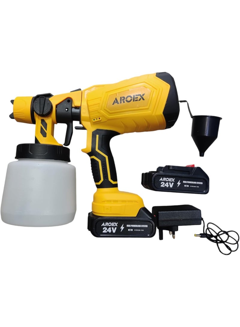Spray paint machine with 2 battery lithium 1000 ml from AROEX - Image 3