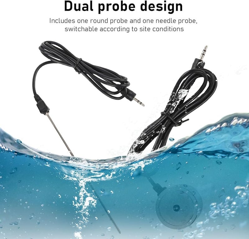 CHICIRIS Underground Water Leak Detector Dual Probes USB with Headphone for Plumbing Construction - Image 3