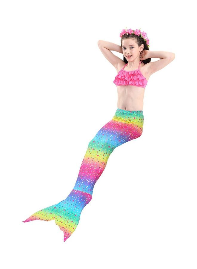 NIBEMINENT 4-Piece Mermaid Themed Costume Set 120cm - Image 1