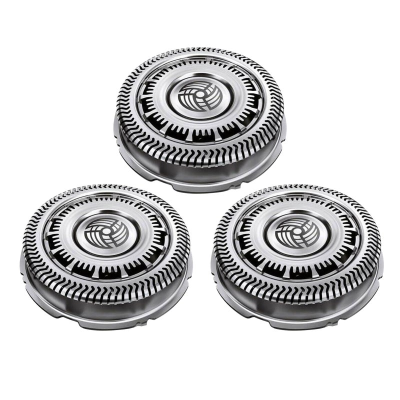 Shaving Blade Replacement Silver Fine Quality Long-Lasting Material - 360° Dead-End Free Gentle Beard Removal Shaver Heads for Philips Norelco SH90/52 S7000 S9000 - Image 1