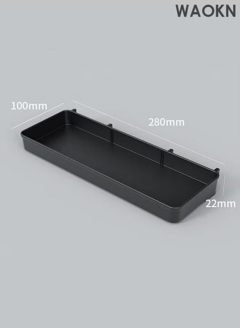 WAOKN Pegboard Kit and Accessories 2 Panel Pegboard Wall Organizer and Storage for Office, Home, and Gaming Office Desk Wall Organizer and Pegboard Display Black Peg Board Kit - Image 4