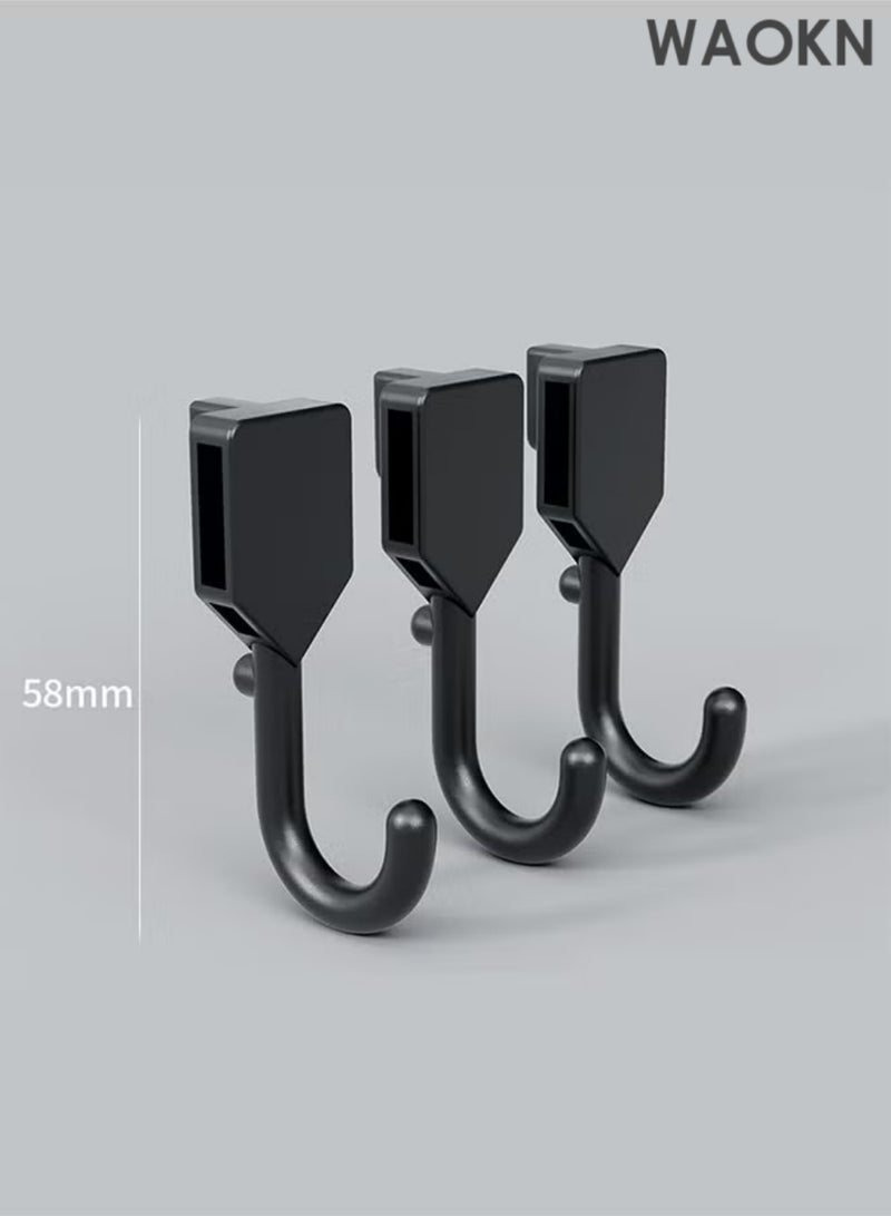 WAOKN Pegboard Kit and Accessories 2 Panel Pegboard Wall Organizer and Storage for Office, Home, and Gaming Office Desk Wall Organizer and Pegboard Display Black Peg Board Kit - Image 5