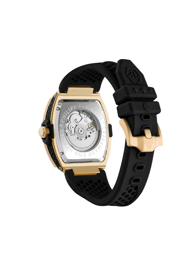 Philipp Plein The Skeleton Frosted Silicone Strap Automatic Watch for Men, 44mm