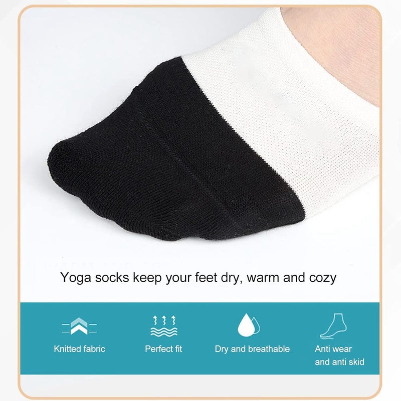 klarako Half Toe Shoe Sole Sock,Yoga Socks with Flexible Strap,Breathable Anti Skid Toe Topper Socks,No Show Toe Socks for women - Image 5