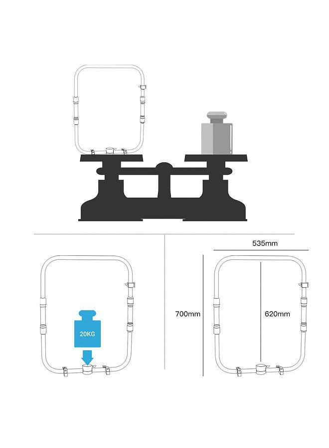 DF DIGITALFOTO DF DIGITALFOTO Magic Ring I Professional Stabilizer Dual Handle Grip Ring for Single Handle Gimbal Stabilizer Replacement for Zhiyun Crane 2S 3S DJI RONIN S SC MOZA Air 2 Aircross 2 Feiyu Series  - Image 5