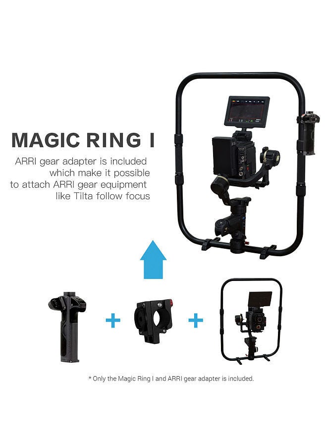 DF DIGITALFOTO DF DIGITALFOTO Magic Ring I Professional Stabilizer Dual Handle Grip Ring for Single Handle Gimbal Stabilizer Replacement for Zhiyun Crane 2S 3S DJI RONIN S SC MOZA Air 2 Aircross 2 Feiyu Series  - Image 4