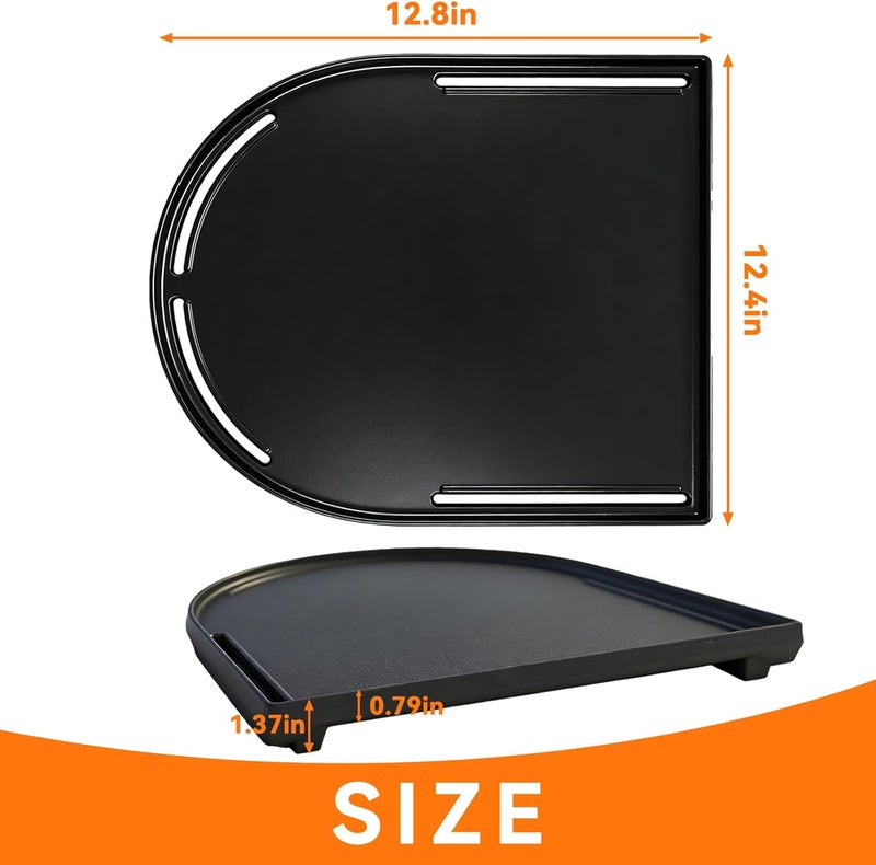 FORYEYC 13 x 12.4" Cast Iron Griddle for Coleman Roadtrip 285, 225 table top Grill Replacement Parts, Coleman Cooktop LX LXE LXX, Griddle part for Coleman Roadtrip Swaptop Grill Accessories Grill Plate - Image 5